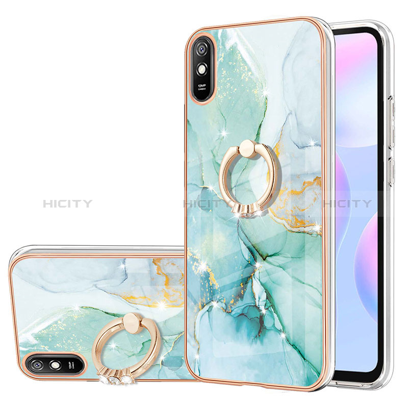 Custodia Silicone Gel Morbida Fantasia Modello Cover con Anello Supporto Y05B per Xiaomi Redmi 9A