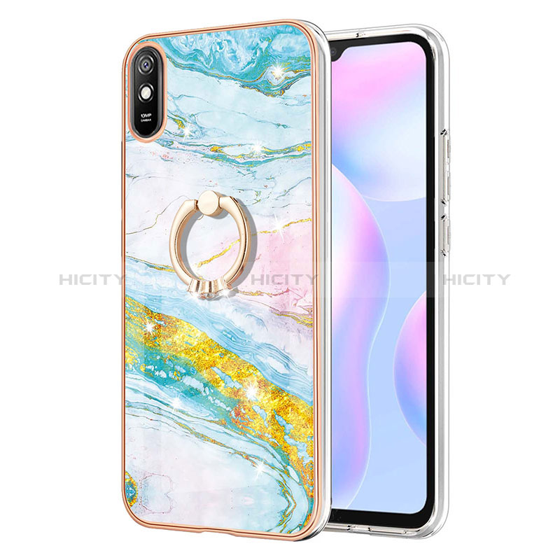 Custodia Silicone Gel Morbida Fantasia Modello Cover con Anello Supporto Y05B per Xiaomi Redmi 9AT