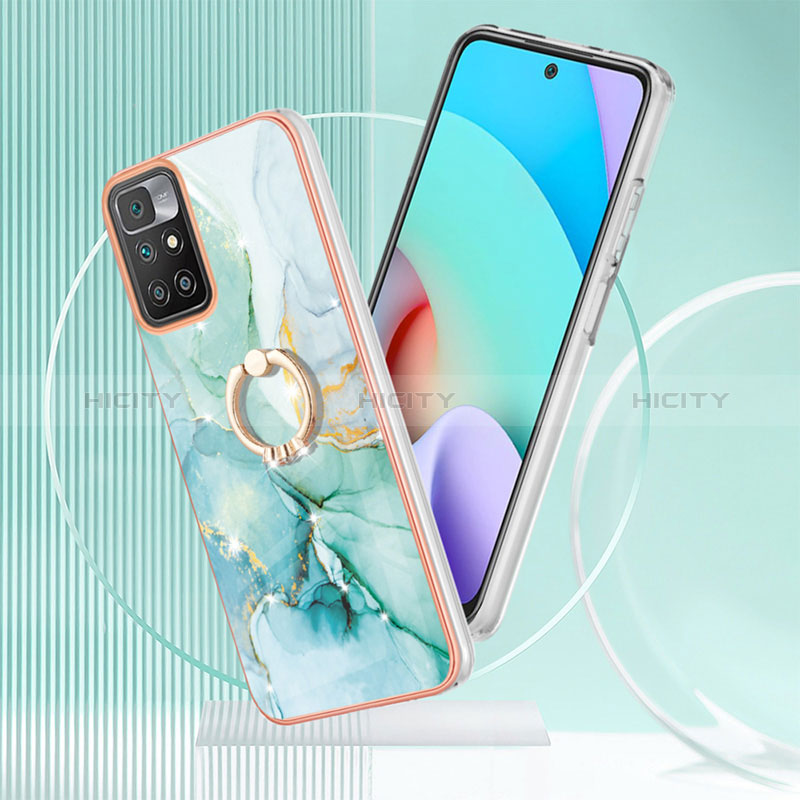 Custodia Silicone Gel Morbida Fantasia Modello Cover con Anello Supporto Y05B per Xiaomi Redmi Note 11 4G (2021)