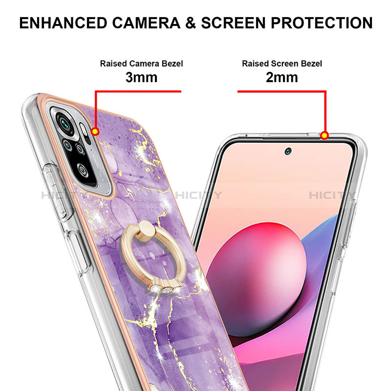 Custodia Silicone Gel Morbida Fantasia Modello Cover con Anello Supporto Y05B per Xiaomi Redmi Note 11 SE India 4G