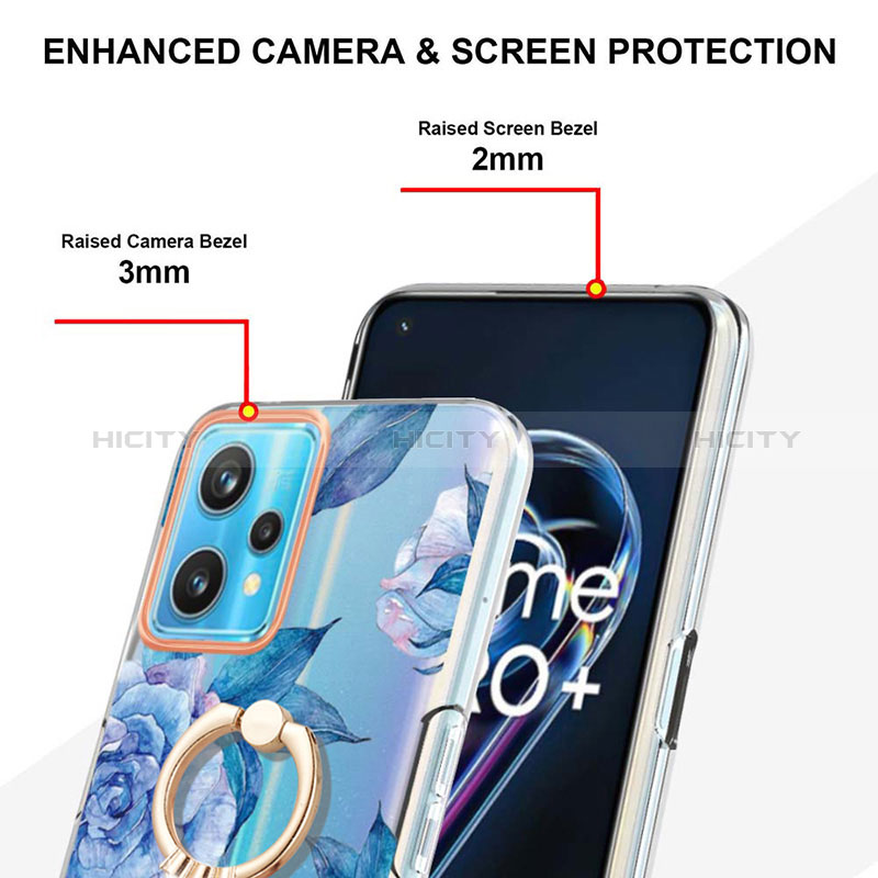 Custodia Silicone Gel Morbida Fantasia Modello Cover con Anello Supporto Y06B per Realme Narzo 50 Pro 5G