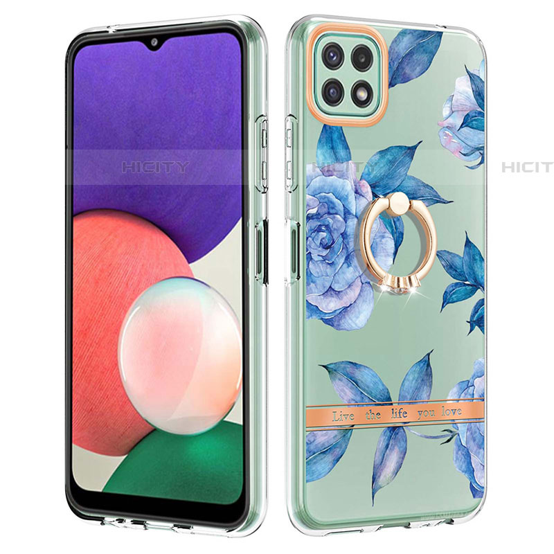 Custodia Silicone Gel Morbida Fantasia Modello Cover con Anello Supporto Y06B per Samsung Galaxy F42 5G