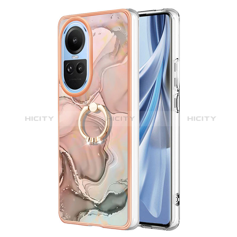 Custodia Silicone Gel Morbida Fantasia Modello Cover con Anello Supporto YB1 per Oppo Reno10 5G