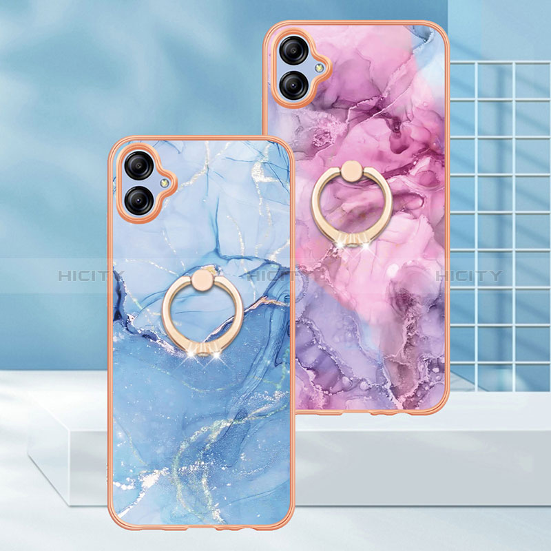 Custodia Silicone Gel Morbida Fantasia Modello Cover con Anello Supporto YB1 per Samsung Galaxy A04 4G