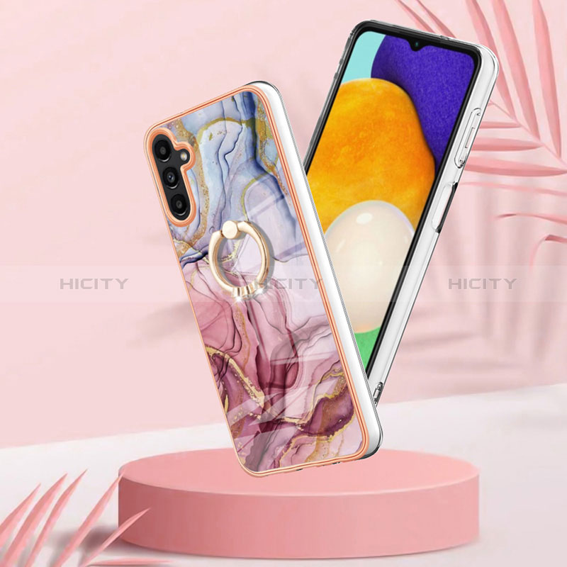 Custodia Silicone Gel Morbida Fantasia Modello Cover con Anello Supporto YB1 per Samsung Galaxy A34 5G