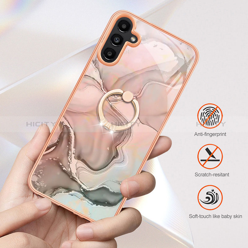 Custodia Silicone Gel Morbida Fantasia Modello Cover con Anello Supporto YB1 per Samsung Galaxy Quantum4 5G