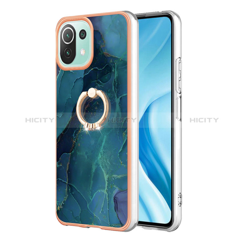 Custodia Silicone Gel Morbida Fantasia Modello Cover con Anello Supporto YB1 per Xiaomi Mi 11 Lite 4G