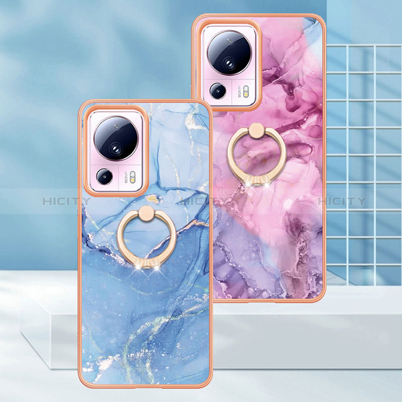 Custodia Silicone Gel Morbida Fantasia Modello Cover con Anello Supporto YB1 per Xiaomi Mi 12 Lite NE 5G