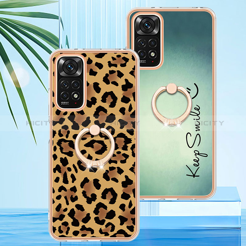 Custodia Silicone Gel Morbida Fantasia Modello Cover con Anello Supporto YB1 per Xiaomi Redmi Note 11S 4G