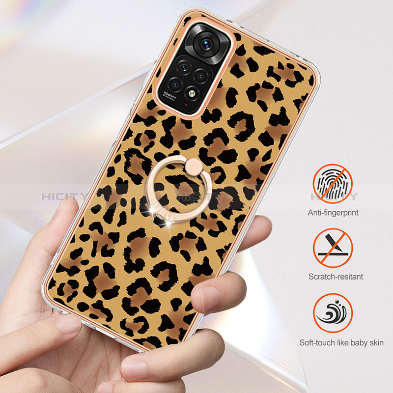 Custodia Silicone Gel Morbida Fantasia Modello Cover con Anello Supporto YB1 per Xiaomi Redmi Note 11S 4G