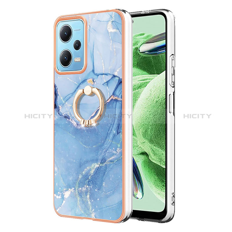 Custodia Silicone Gel Morbida Fantasia Modello Cover con Anello Supporto YB1 per Xiaomi Redmi Note 12 5G