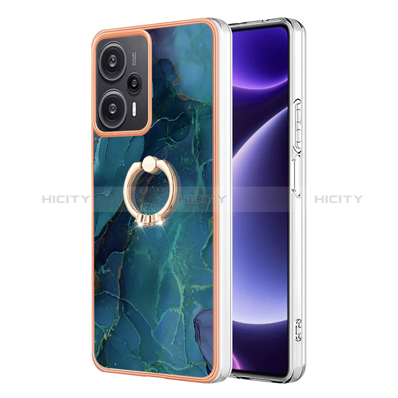 Custodia Silicone Gel Morbida Fantasia Modello Cover con Anello Supporto YB1 per Xiaomi Redmi Note 12 Turbo 5G