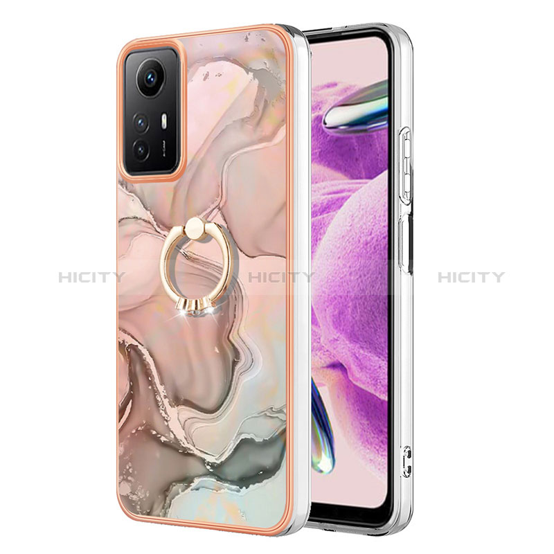 Custodia Silicone Gel Morbida Fantasia Modello Cover con Anello Supporto YB1 per Xiaomi Redmi Note 12S