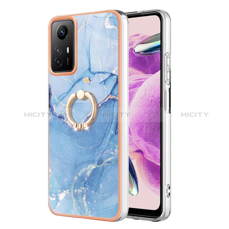 Custodia Silicone Gel Morbida Fantasia Modello Cover con Anello Supporto YB1 per Xiaomi Redmi Note 12S