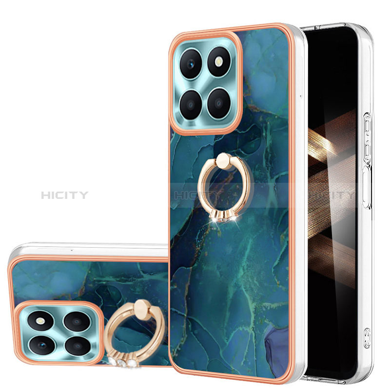 Custodia Silicone Gel Morbida Fantasia Modello Cover con Anello Supporto YB2 per Huawei Honor X8b