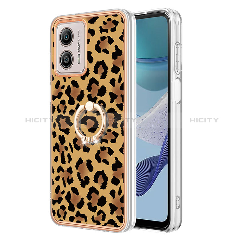 Custodia Silicone Gel Morbida Fantasia Modello Cover con Anello Supporto YB2 per Motorola Moto G53y 5G