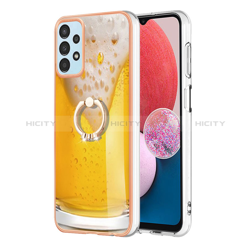 Custodia Silicone Gel Morbida Fantasia Modello Cover con Anello Supporto YB2 per Samsung Galaxy A13 4G