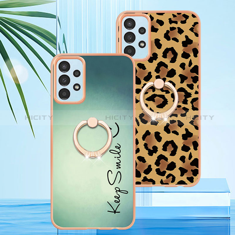 Custodia Silicone Gel Morbida Fantasia Modello Cover con Anello Supporto YB2 per Samsung Galaxy A23 4G