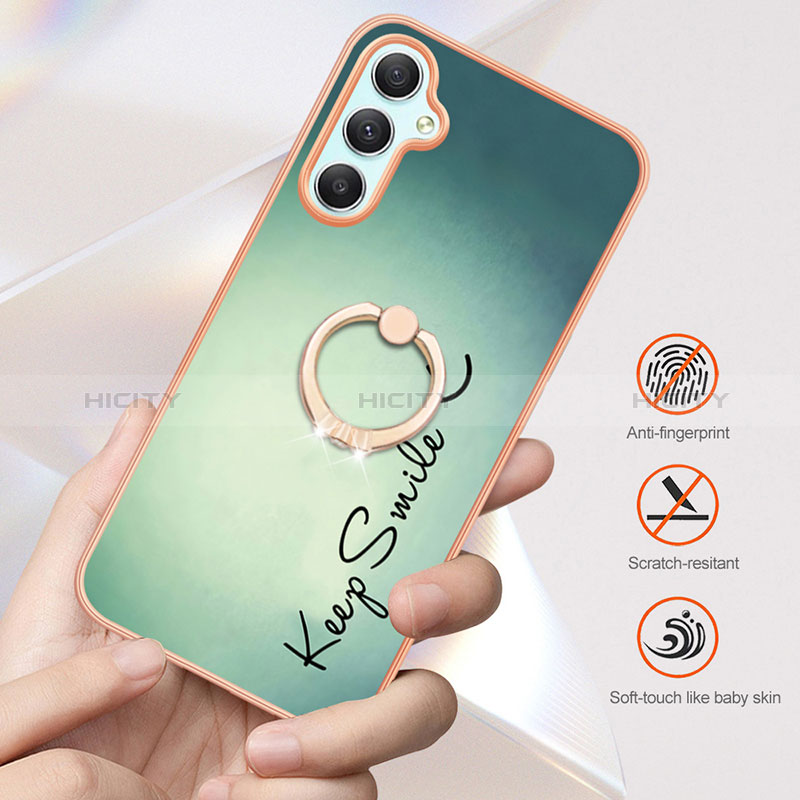 Custodia Silicone Gel Morbida Fantasia Modello Cover con Anello Supporto YB2 per Samsung Galaxy A25 5G