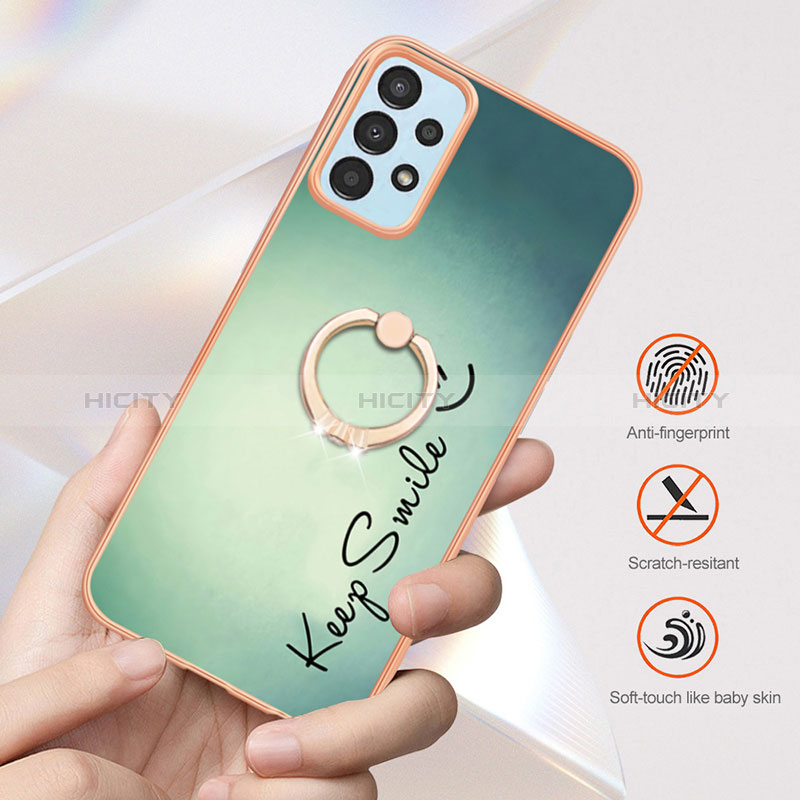 Custodia Silicone Gel Morbida Fantasia Modello Cover con Anello Supporto YB2 per Samsung Galaxy A53 5G