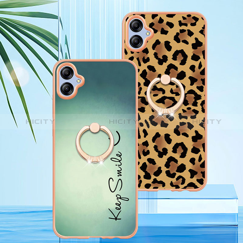 Custodia Silicone Gel Morbida Fantasia Modello Cover con Anello Supporto YB2 per Samsung Galaxy F04