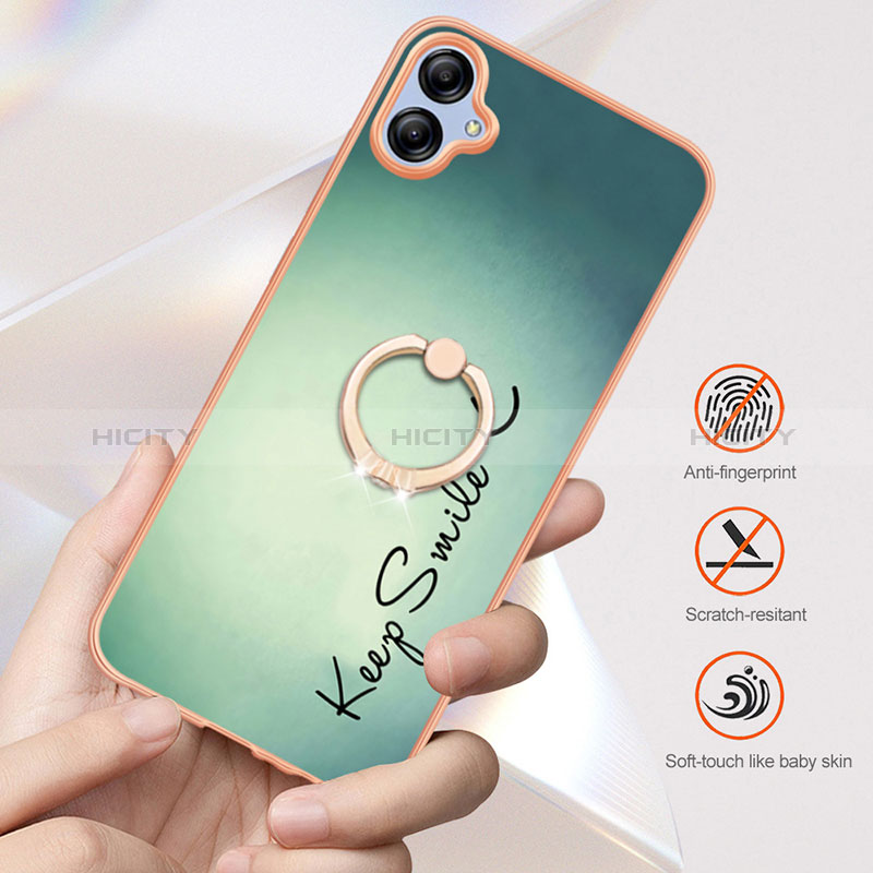 Custodia Silicone Gel Morbida Fantasia Modello Cover con Anello Supporto YB2 per Samsung Galaxy M04