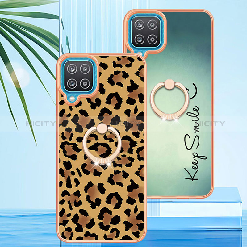 Custodia Silicone Gel Morbida Fantasia Modello Cover con Anello Supporto YB2 per Samsung Galaxy M12