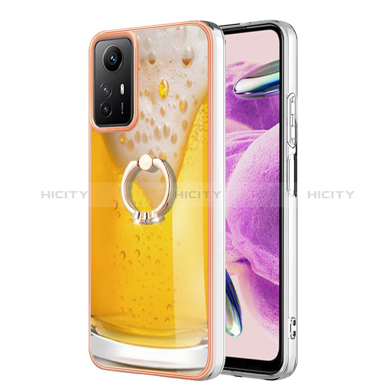 Custodia Silicone Gel Morbida Fantasia Modello Cover con Anello Supporto YB2 per Xiaomi Redmi Note 12S