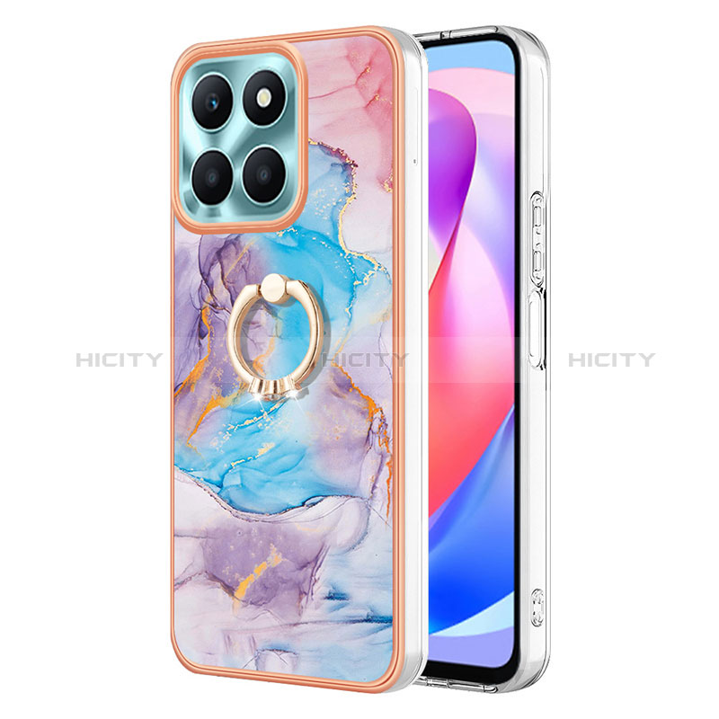 Custodia Silicone Gel Morbida Fantasia Modello Cover con Anello Supporto YB3 per Huawei Honor X6a