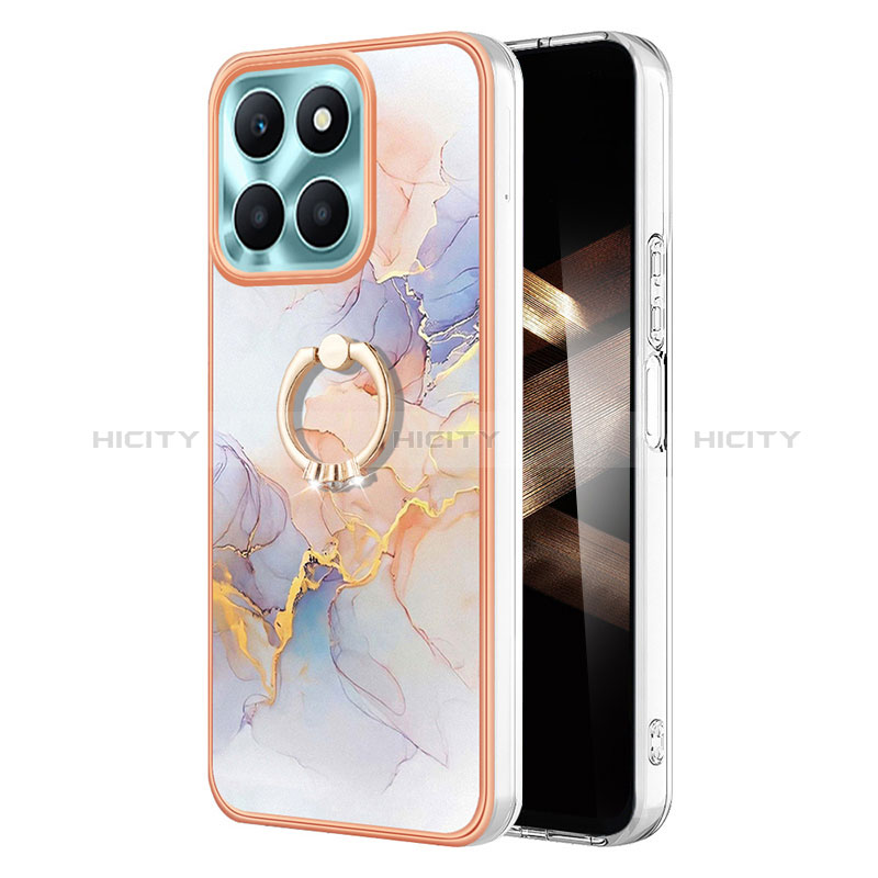 Custodia Silicone Gel Morbida Fantasia Modello Cover con Anello Supporto YB3 per Huawei Honor X8b