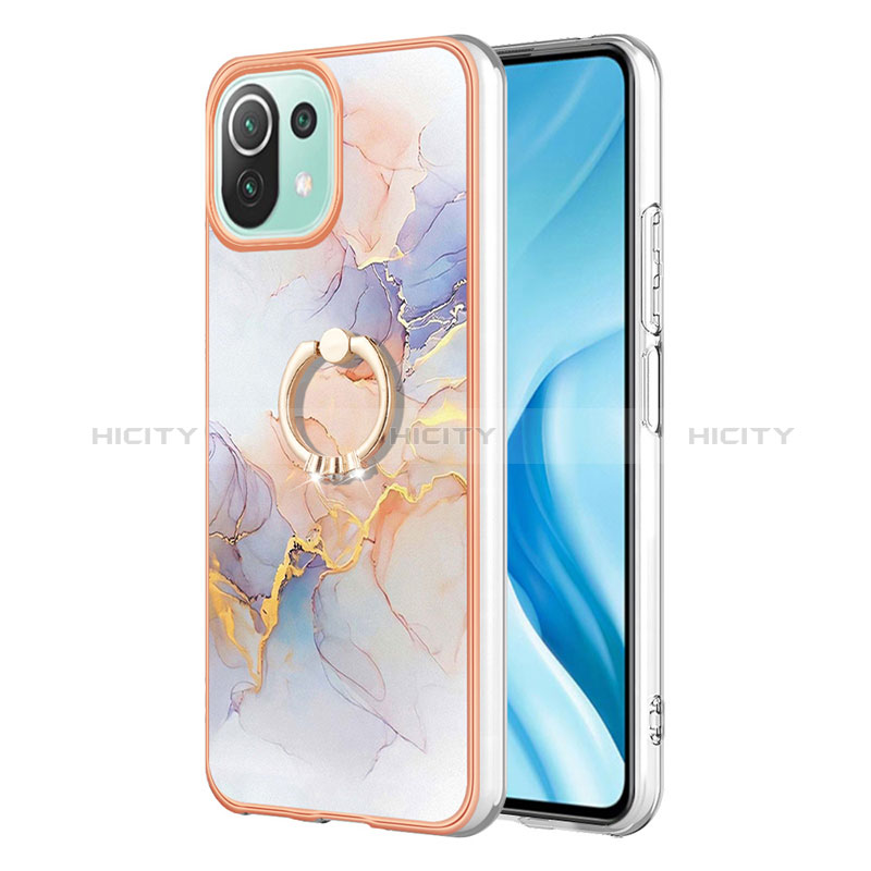 Custodia Silicone Gel Morbida Fantasia Modello Cover con Anello Supporto YB3 per Xiaomi Mi 11 Lite 5G