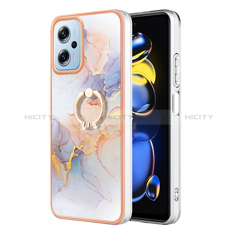 Custodia Silicone Gel Morbida Fantasia Modello Cover con Anello Supporto YB3 per Xiaomi Redmi Note 11 Pro+ Plus 5G