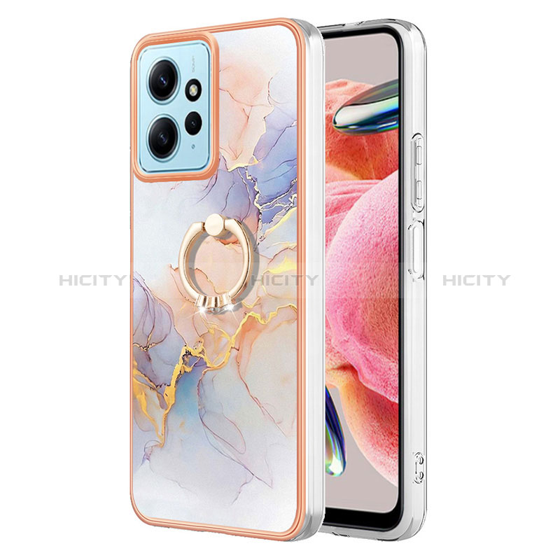 Custodia Silicone Gel Morbida Fantasia Modello Cover con Anello Supporto YB3 per Xiaomi Redmi Note 12 4G