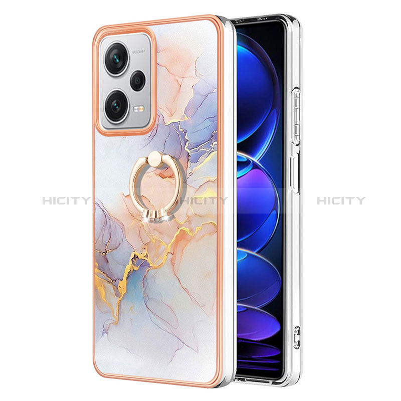 Custodia Silicone Gel Morbida Fantasia Modello Cover con Anello Supporto YB3 per Xiaomi Redmi Note 12 Explorer