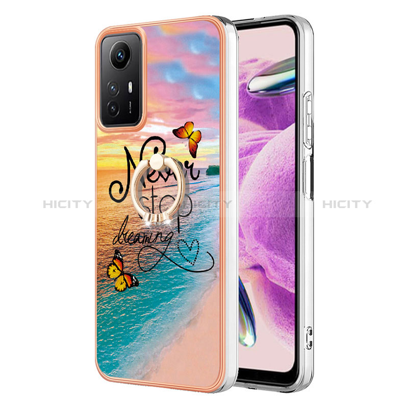 Custodia Silicone Gel Morbida Fantasia Modello Cover con Anello Supporto YB3 per Xiaomi Redmi Note 12S