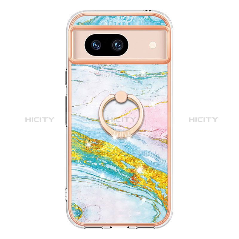 Custodia Silicone Gel Morbida Fantasia Modello Cover con Anello Supporto YB5 per Google Pixel 8a 5G