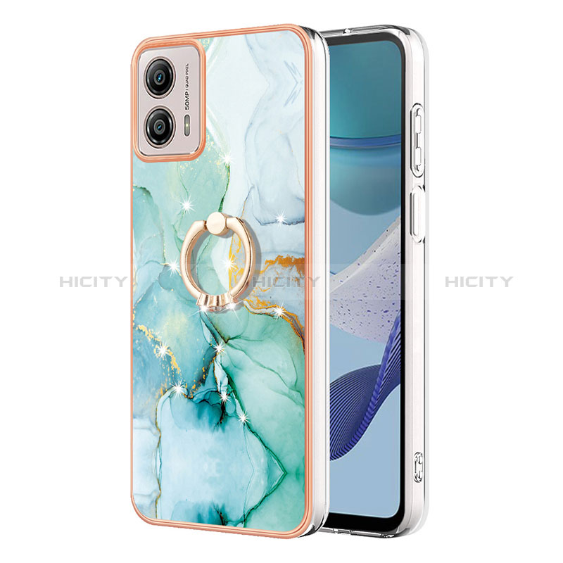 Custodia Silicone Gel Morbida Fantasia Modello Cover con Anello Supporto YB5 per Motorola Moto G53y 5G