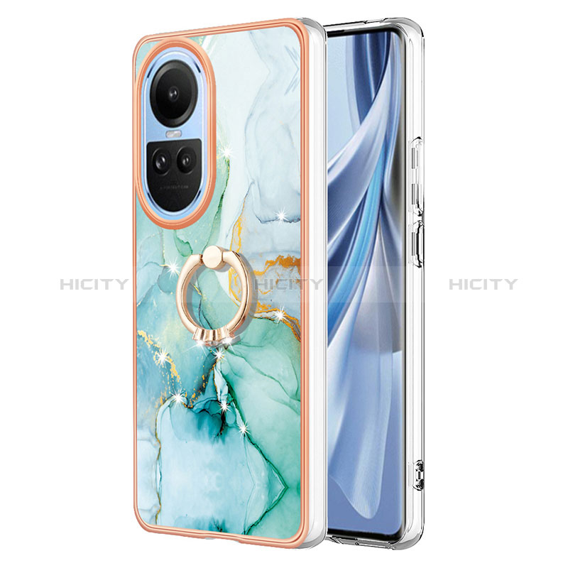 Custodia Silicone Gel Morbida Fantasia Modello Cover con Anello Supporto YB5 per Oppo Reno10 Pro 5G