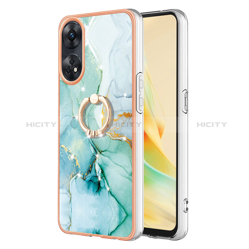 Custodia Silicone Gel Morbida Fantasia Modello Cover con Anello Supporto YB5 per Oppo Reno8 T 4G