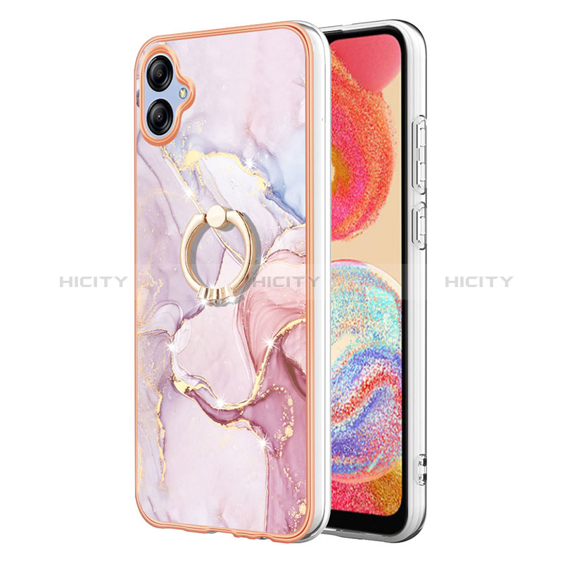 Custodia Silicone Gel Morbida Fantasia Modello Cover con Anello Supporto YB5 per Samsung Galaxy A04 4G