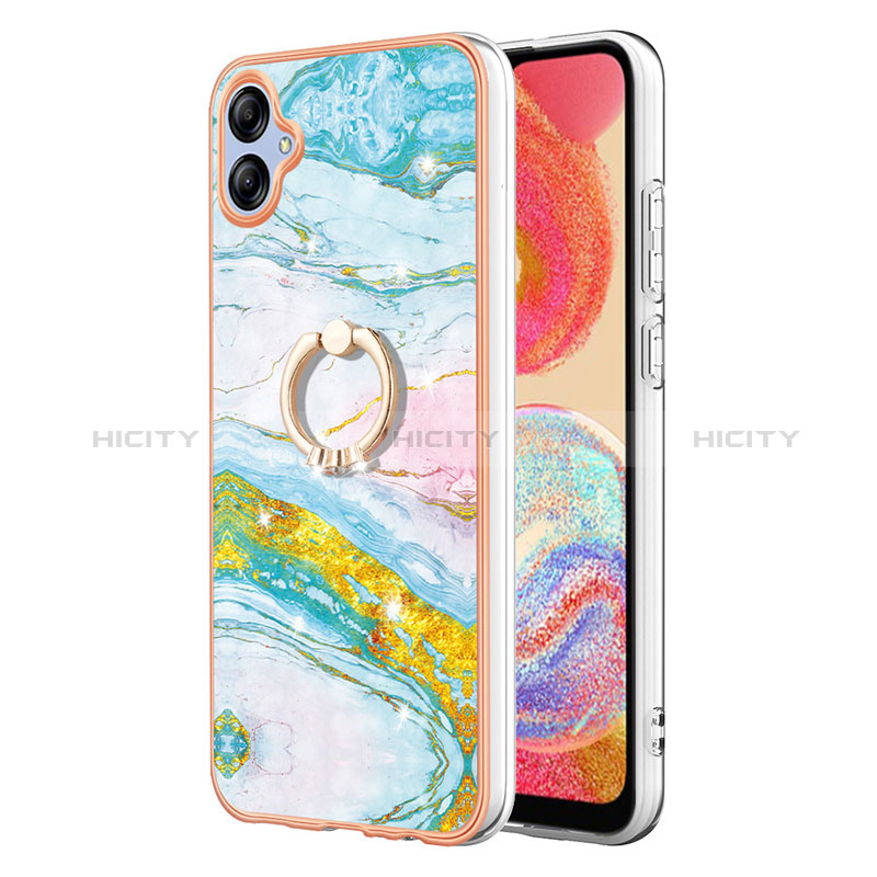 Custodia Silicone Gel Morbida Fantasia Modello Cover con Anello Supporto YB5 per Samsung Galaxy A04 4G Colorato