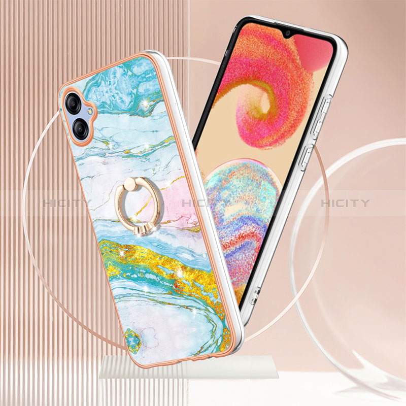 Custodia Silicone Gel Morbida Fantasia Modello Cover con Anello Supporto YB5 per Samsung Galaxy A04E