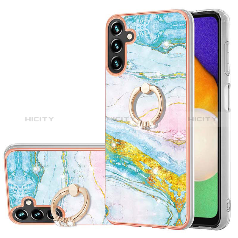 Custodia Silicone Gel Morbida Fantasia Modello Cover con Anello Supporto YB5 per Samsung Galaxy A34 5G