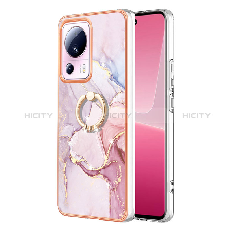 Custodia Silicone Gel Morbida Fantasia Modello Cover con Anello Supporto YB5 per Xiaomi Civi 2 5G