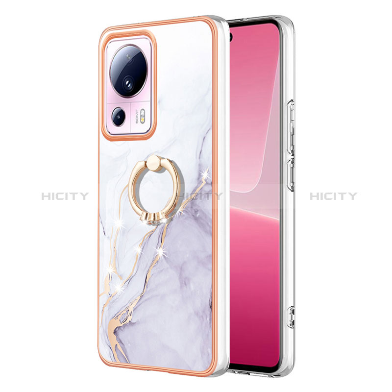 Custodia Silicone Gel Morbida Fantasia Modello Cover con Anello Supporto YB5 per Xiaomi Civi 2 5G