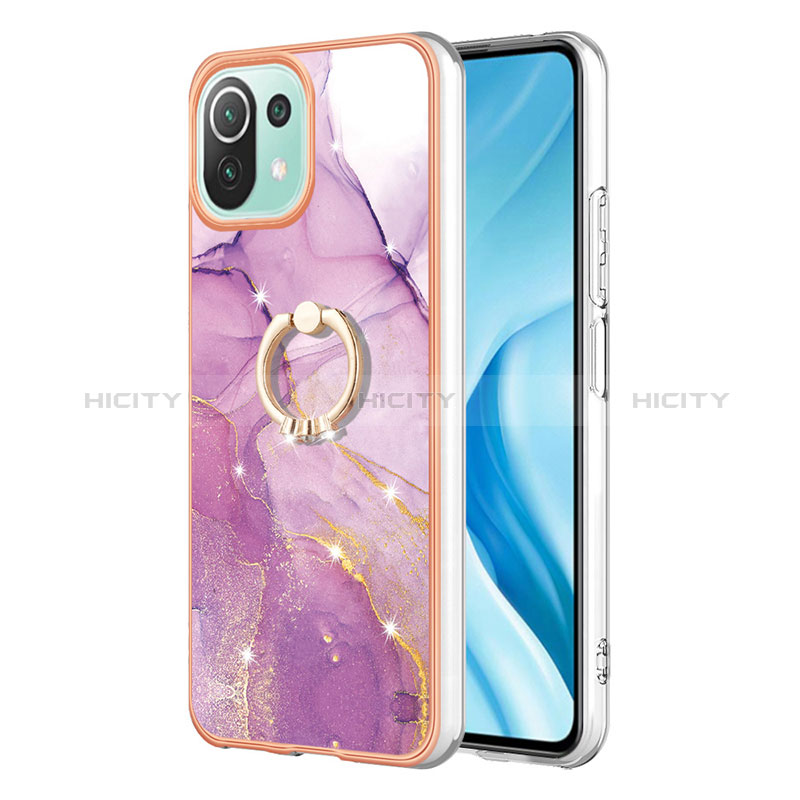 Custodia Silicone Gel Morbida Fantasia Modello Cover con Anello Supporto YB5 per Xiaomi Mi 11 Lite 5G