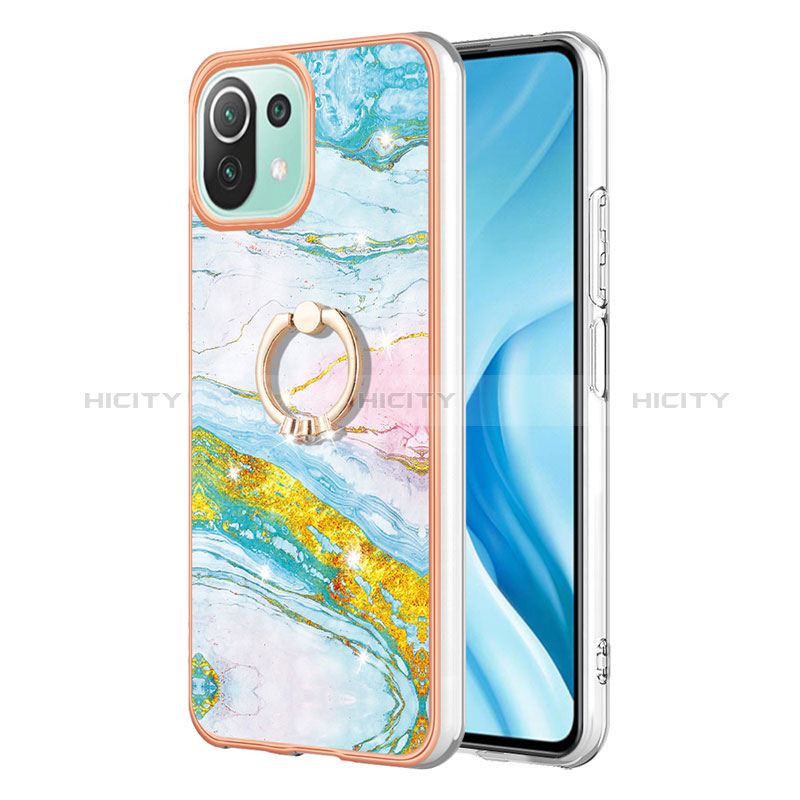 Custodia Silicone Gel Morbida Fantasia Modello Cover con Anello Supporto YB5 per Xiaomi Mi 11 Lite 5G NE