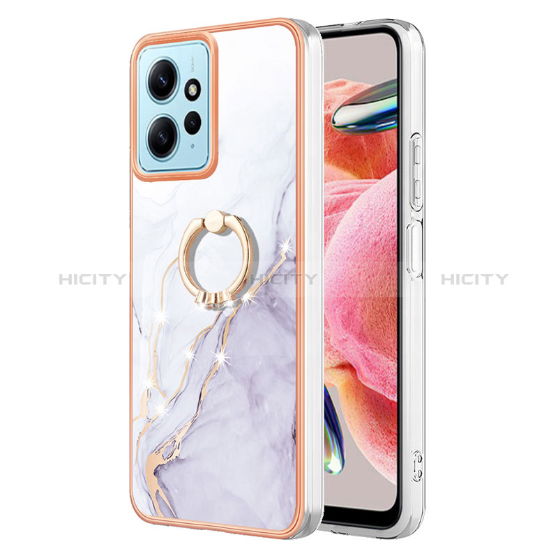 Custodia Silicone Gel Morbida Fantasia Modello Cover con Anello Supporto YB5 per Xiaomi Redmi Note 12 4G