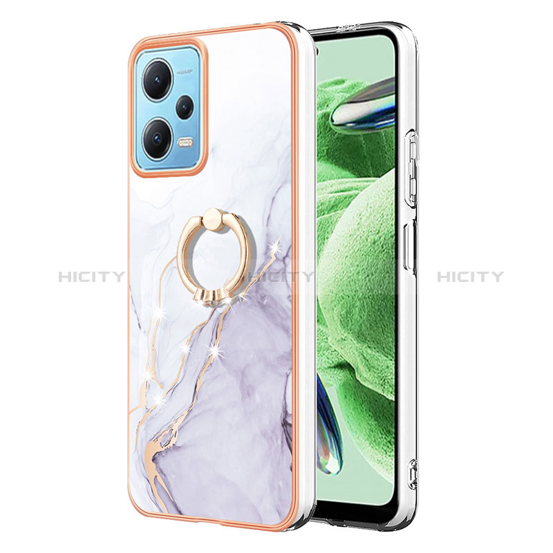 Custodia Silicone Gel Morbida Fantasia Modello Cover con Anello Supporto YB5 per Xiaomi Redmi Note 12 5G