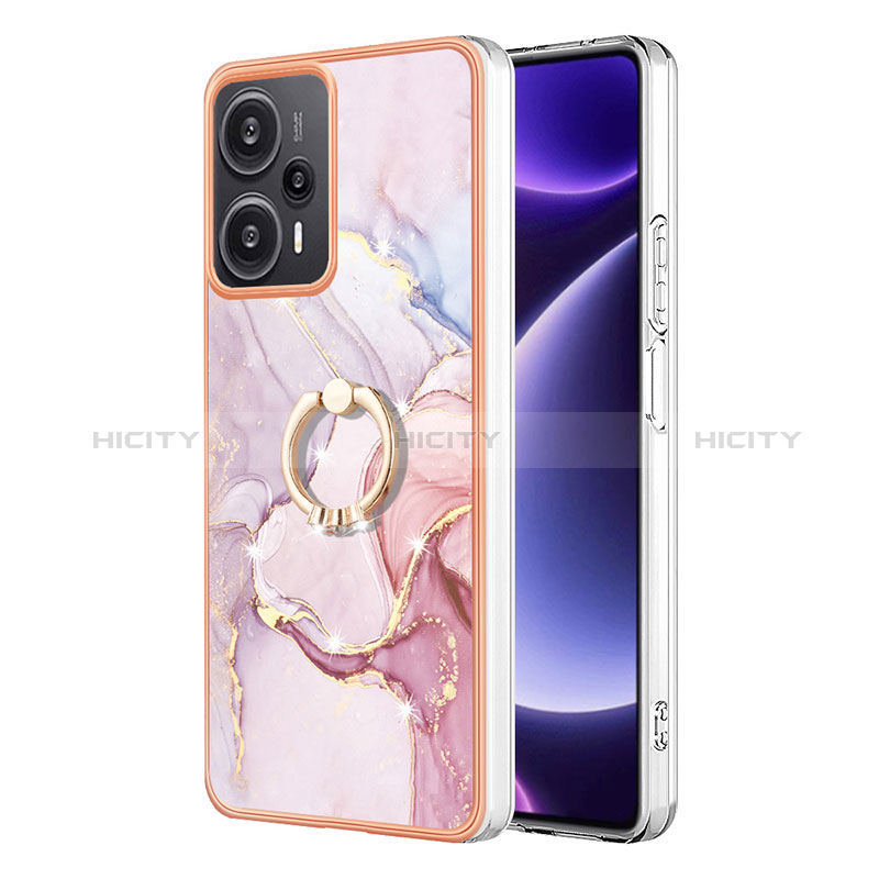 Custodia Silicone Gel Morbida Fantasia Modello Cover con Anello Supporto YB5 per Xiaomi Redmi Note 12 Turbo 5G